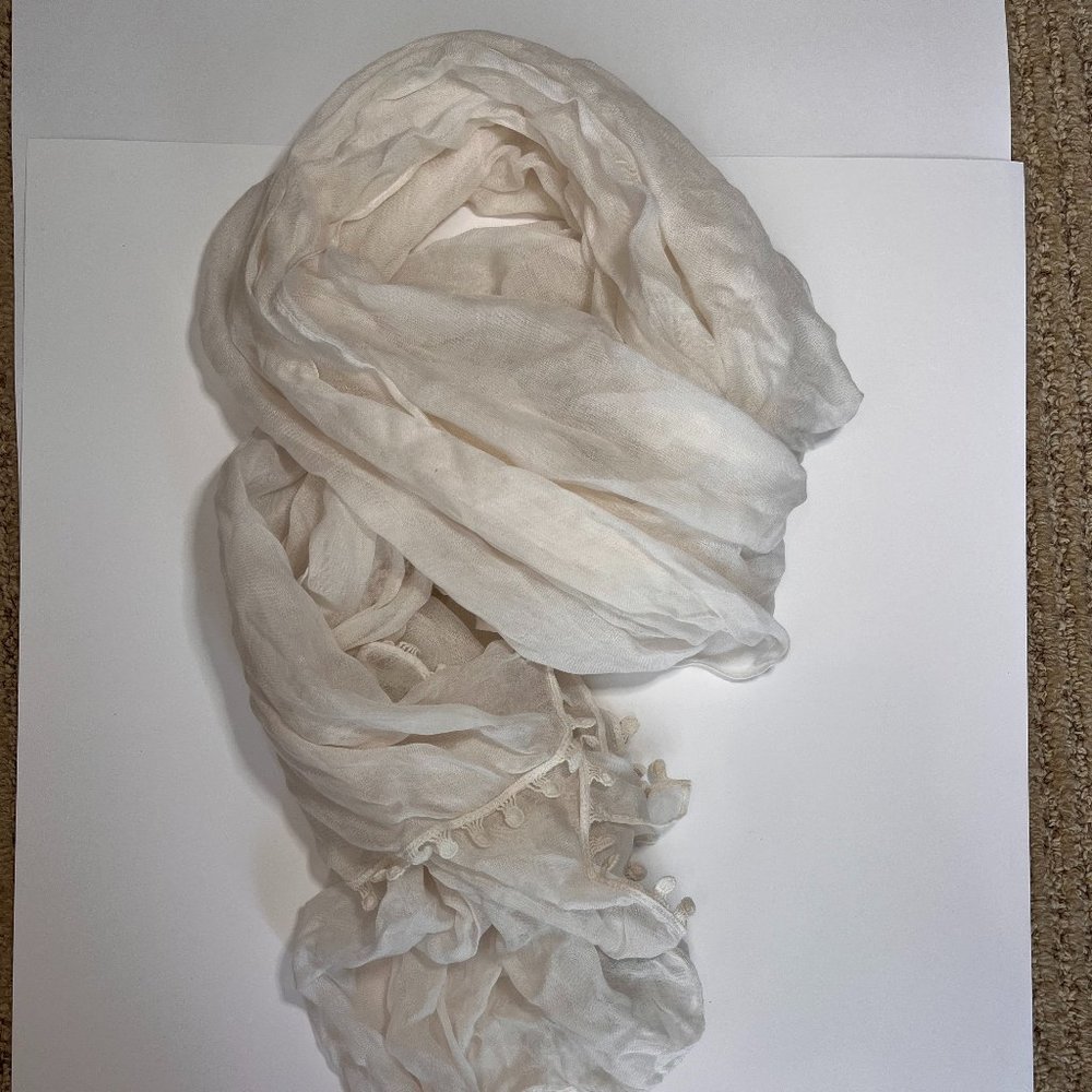 Ann Taylor White Scarf
